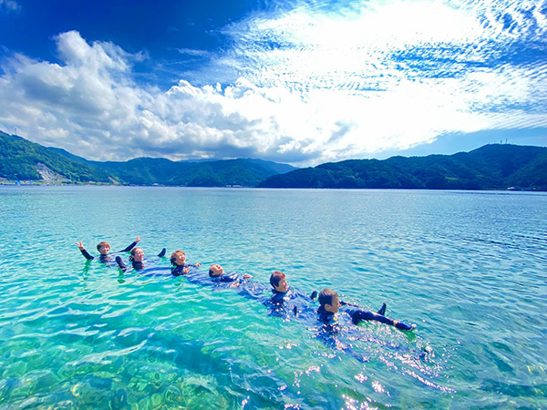 神社スノーケリング